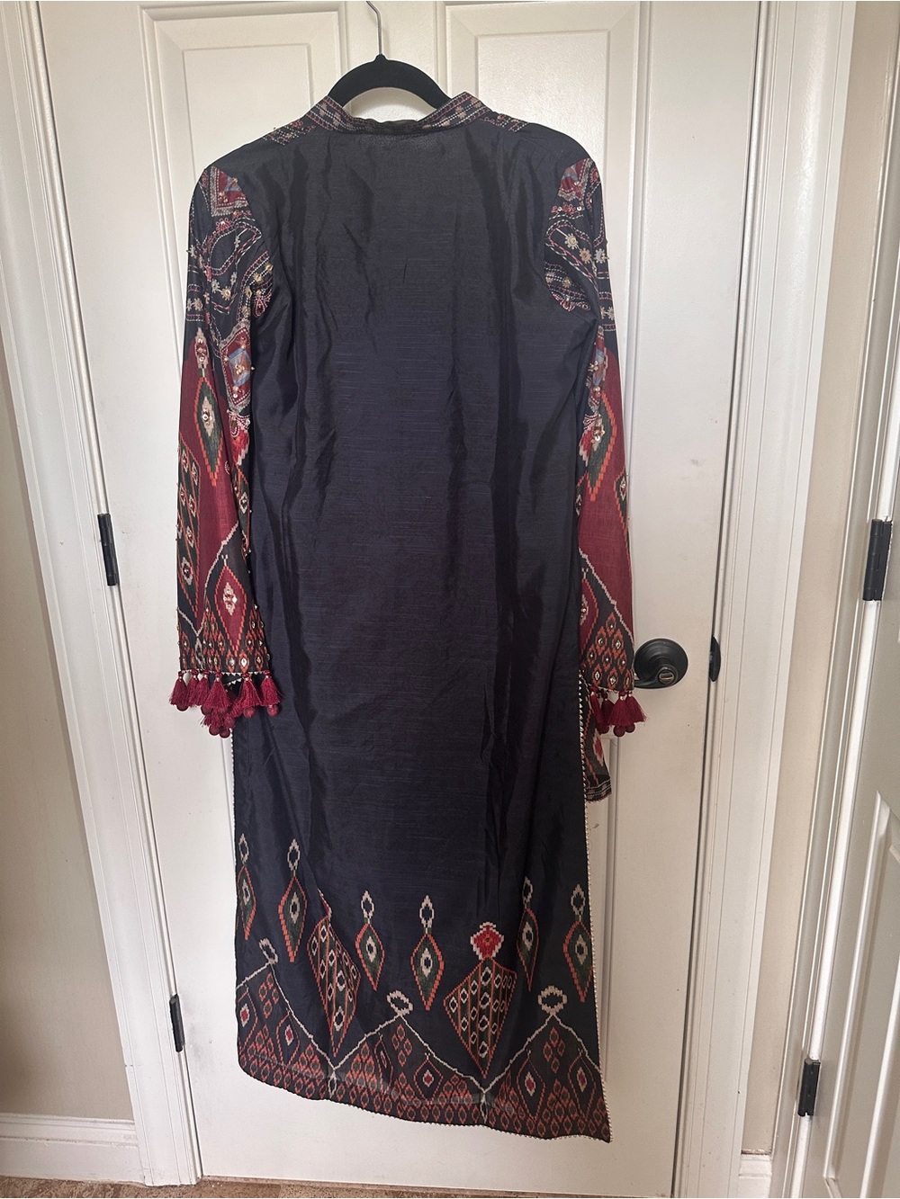 Pakistani clothes- Saira Rizwan 3 piece silk outfit - Picture 6 of 11